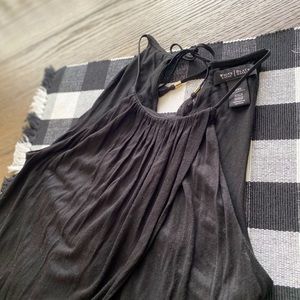 •WHBM Black Halter Top